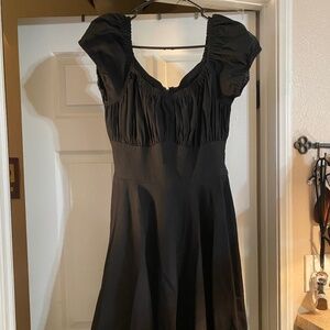 Vixen by Micheline Pitt Peasant Swing Dress L